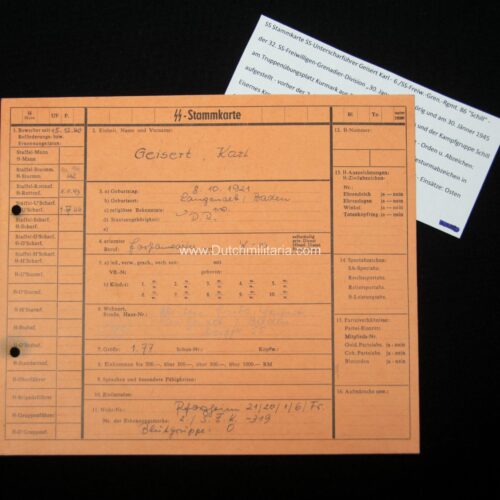 Formed on January 30, 1945 at the Kurmark training area from troops of the Replacement Army and the Schill combat group