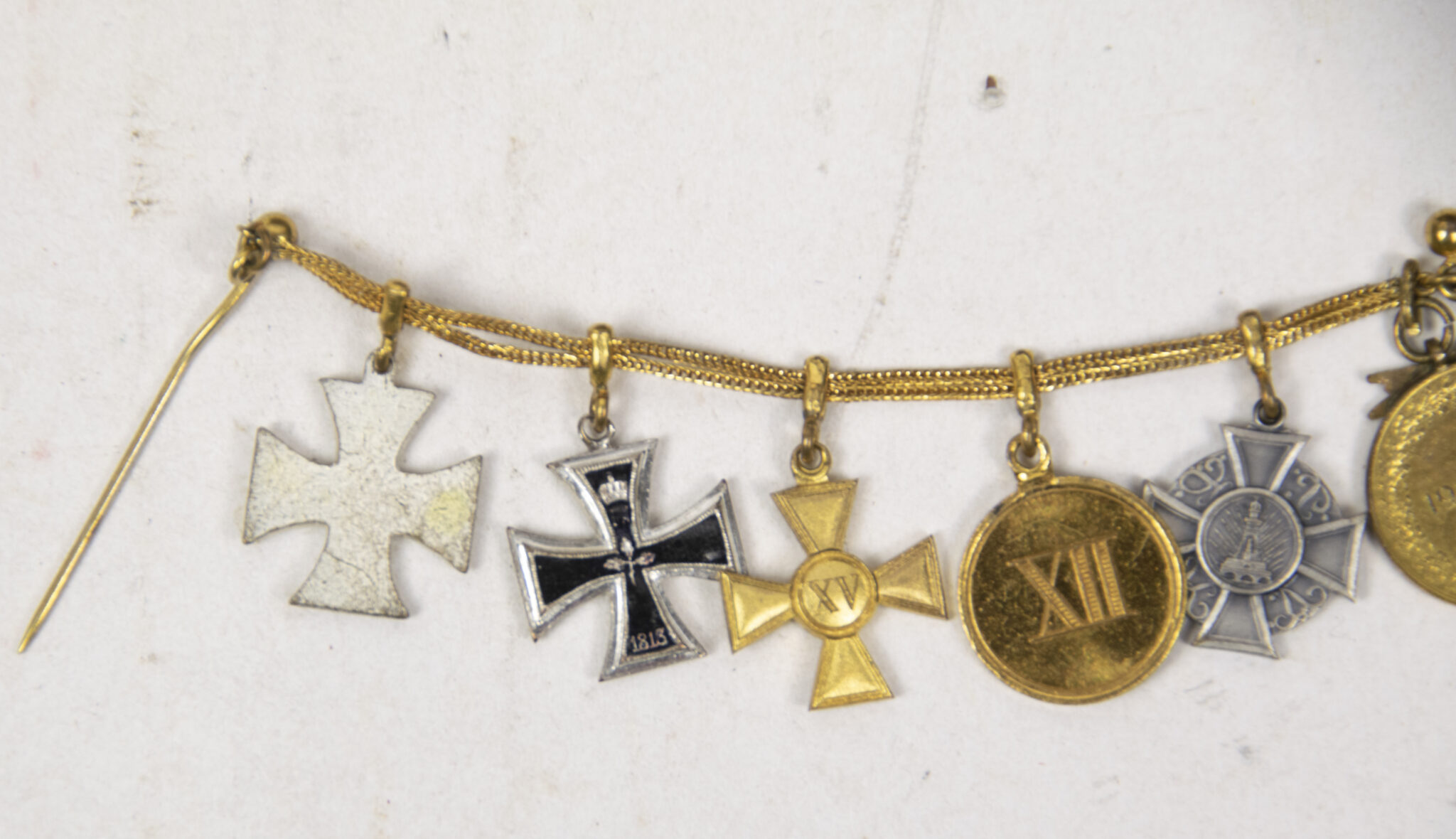 German World War I Frackkette mini medals with EK1 + Ek2 + Dienstauszeichnung + Austrian Commemorative medal + Kyffhäuser medalGerman World War I Frackkette mini medals with EK1 + Ek2 + Dienstauszeichnung + Austrian Commemorative medal + Kyffhäuser medalGerman World War I Frackkette mini medals with EK1 + Ek2 + Dienstauszeichnung + Austrian Commemorative medal + Kyffhäuser medalGerman World War I Frackkette mini medals with EK1 + Ek2 + Dienstauszeichnung + Austrian Commemorative medal + Kyffhäuser medal