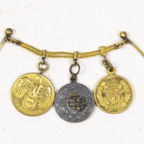 German World War I commemorative Frackkette mini medals with Austrian + Hungarian + Romanian WWI commemorative medalsGerman World War I commemorative Frackkette mini medals with Austrian + Hungarian + Romanian WWI commemorative medalsGerman World War I commemorative Frackkette mini medals with Austrian + Hungarian + Romanian WWI commemorative medalsGerman World War I commemorative Frackkette mini medals with Austrian + Hungarian + Romanian WWI commemorative medals