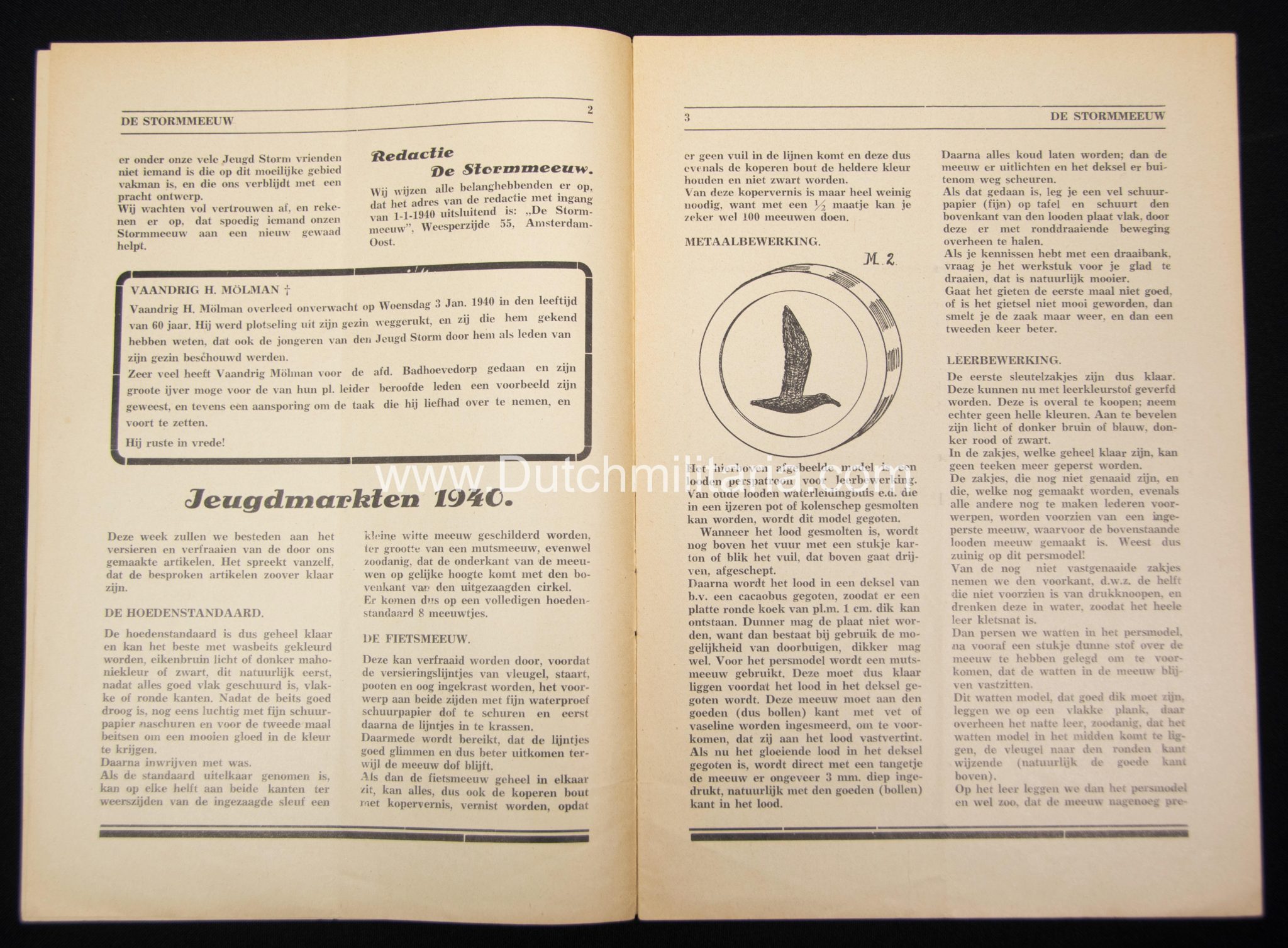 (NSB) Jeugdstorm - Stormmeeuw 6e Jaargang No.1 1940 - Extremely rare!!!