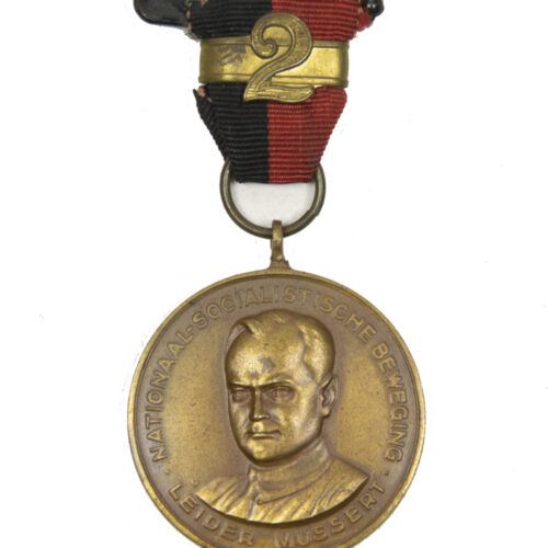 NSB Marsmedaille 1935 Mussertmedaille 1936 with repeatclasp 2