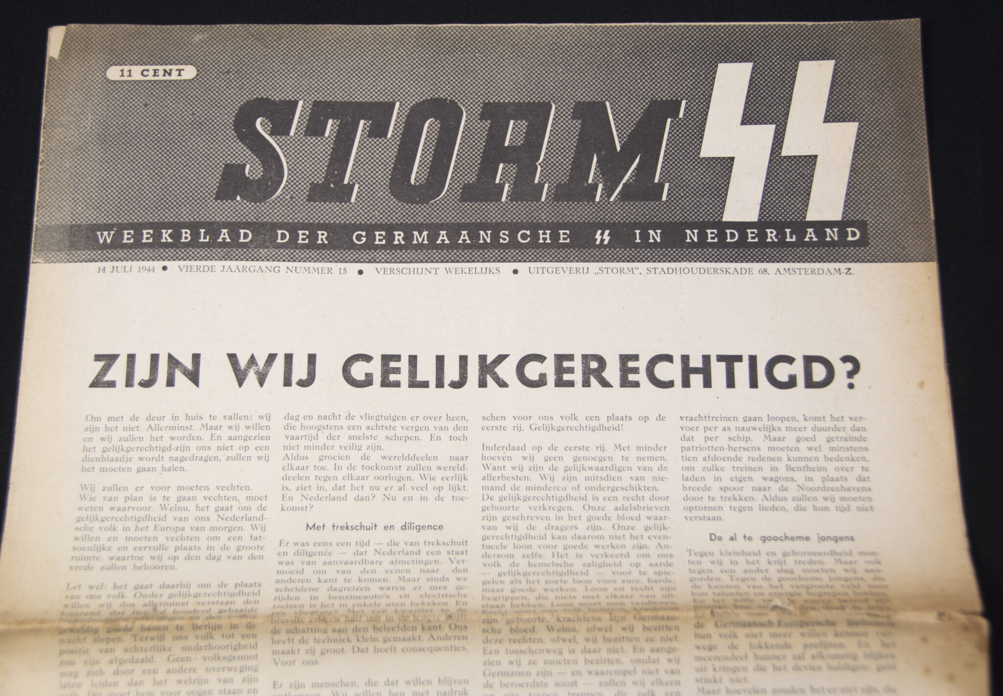 (Newspaper) Storm SS – Vierde Jrg. Nr. 15 – 14 Juli 1944(Newspaper) Storm SS – Vierde Jrg. Nr. 15 – 14 Juli 1944(Newspaper) Storm SS – Vierde Jrg. Nr. 15 – 14 Juli 1944(Newspaper) Storm SS – Vierde Jrg. Nr. 15 – 14 Juli 1944