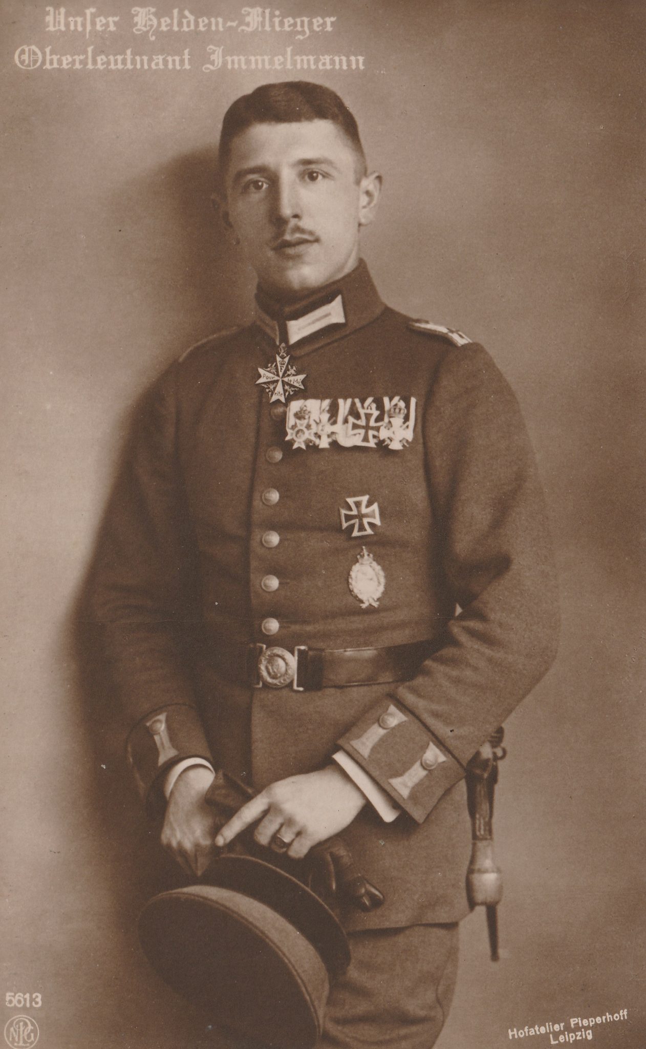 (Postcard) Sanke #3 Unser Helden-flieger Oberleutnant Immelmann