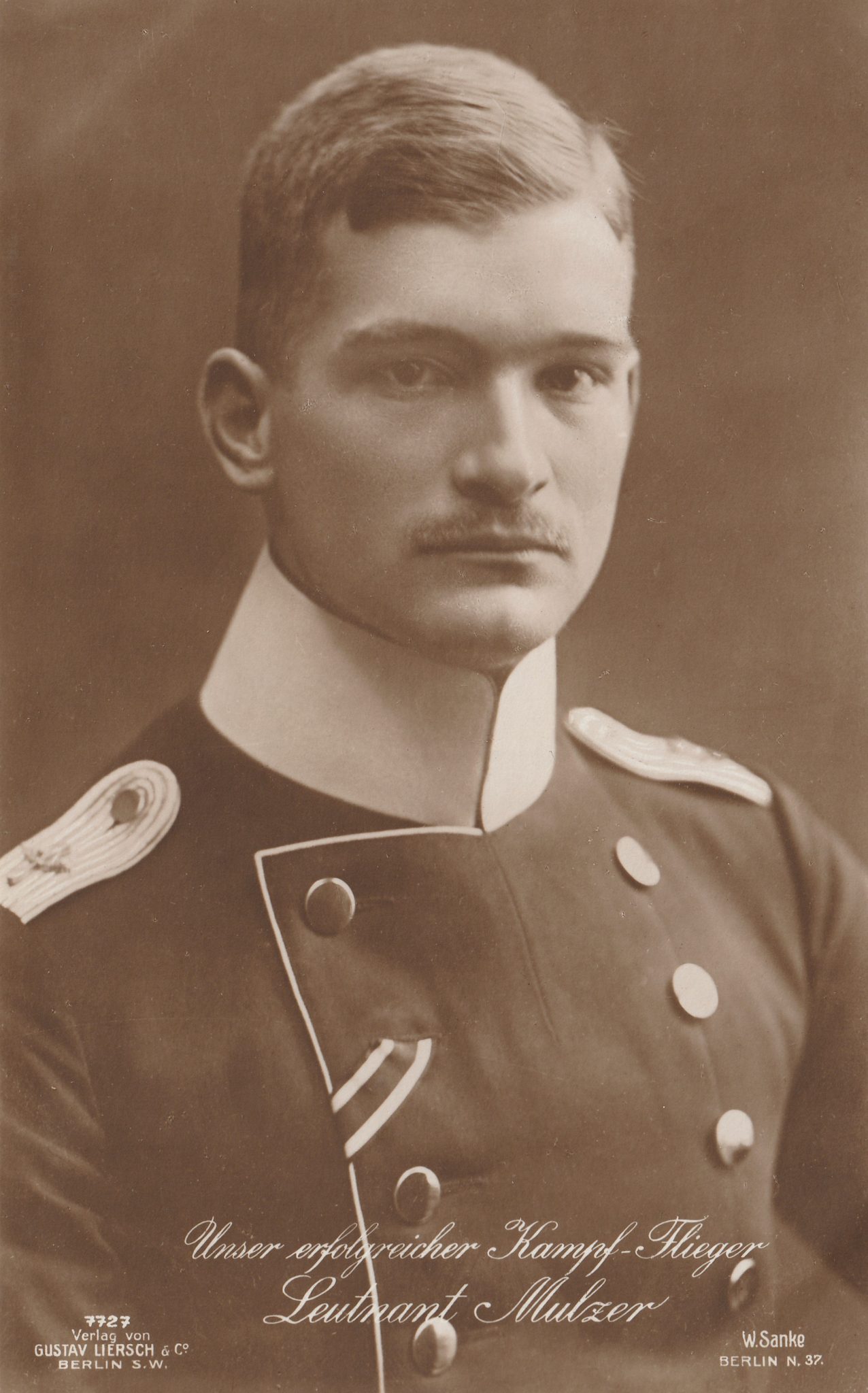 (Postcard) Sanke #385() Unser erfolgreicher Kampf-Flieger Leutnant Mulzer