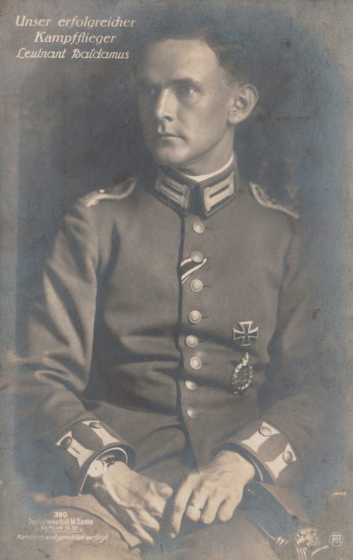 (Postcard) Sanke #390 Unser erfolfreicher Kampfflieger Leutnant Baldamus