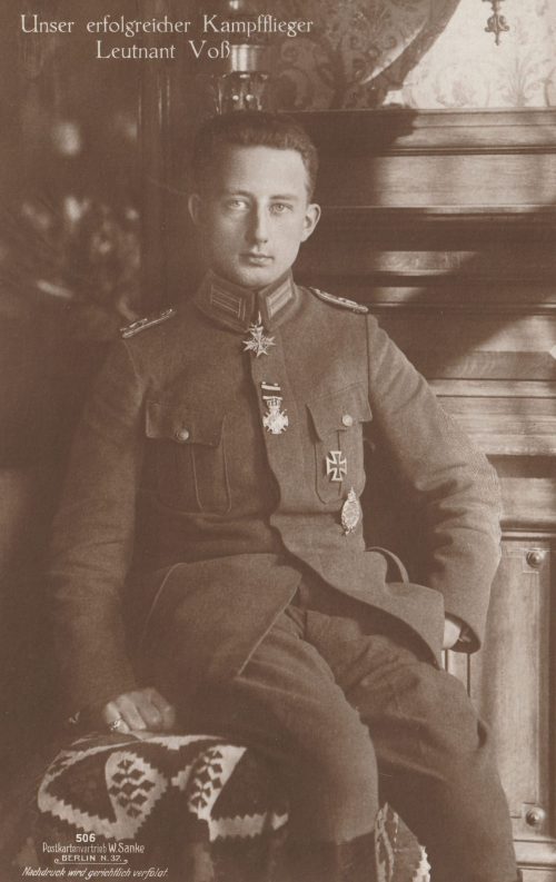 (Postcard) Sanke #506 Unser erfolgreicher Kampfflieger Leutnant Voss