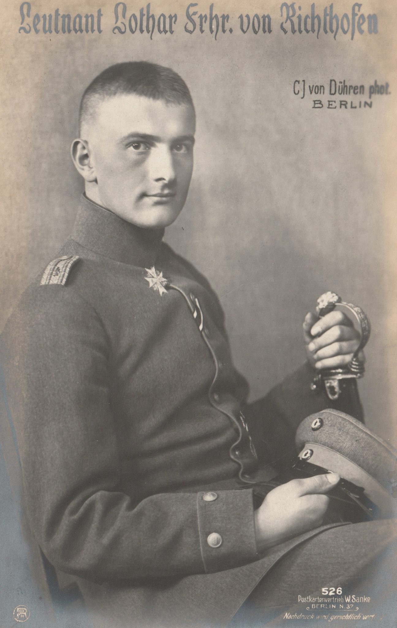 (Postcard) Sanke #526 Leutnant Lothar Frhr. von Richthofen