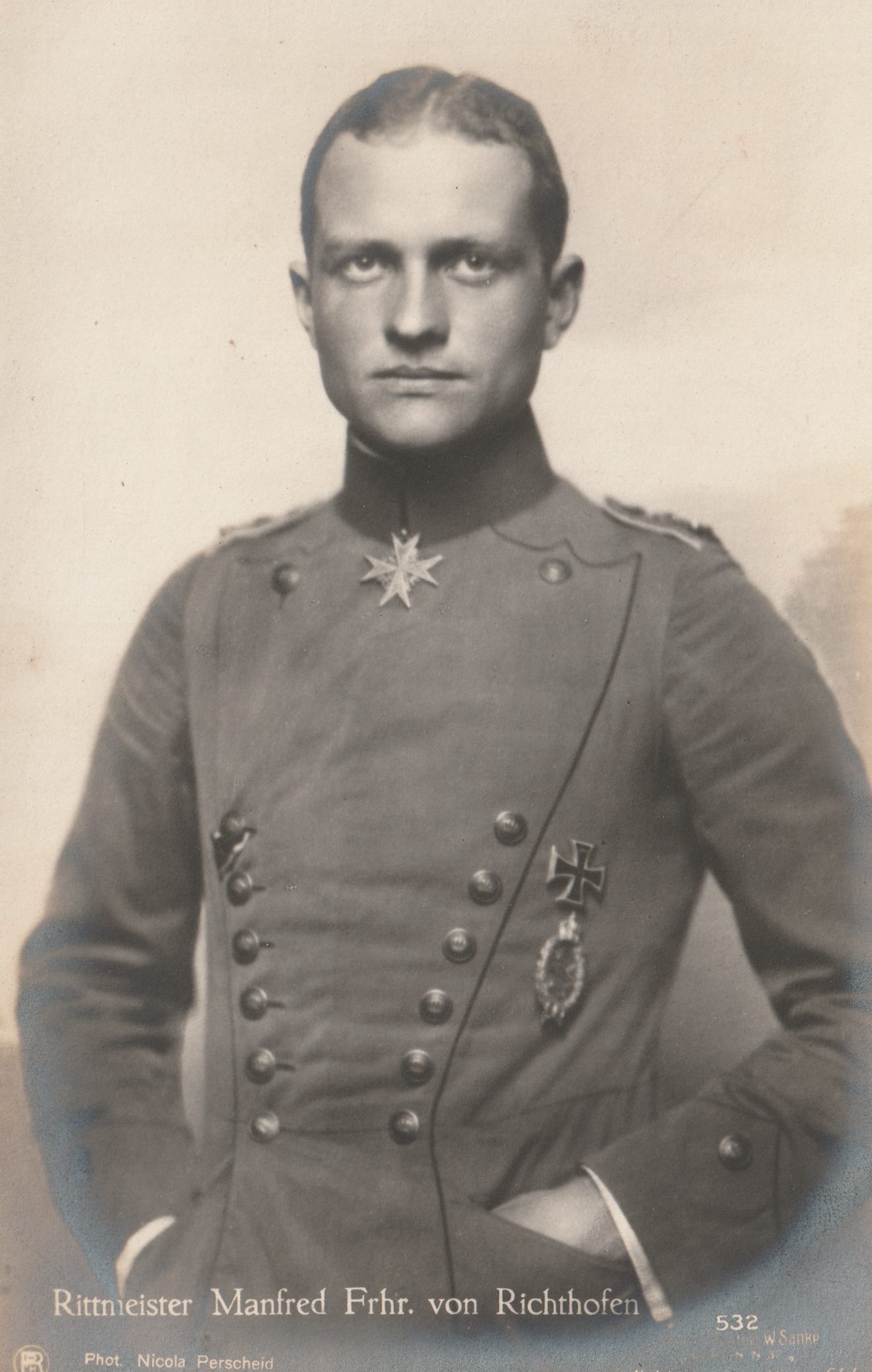 (Postcard) Sanke #532 Rittmeister Manfred Frhr. von Richthofen