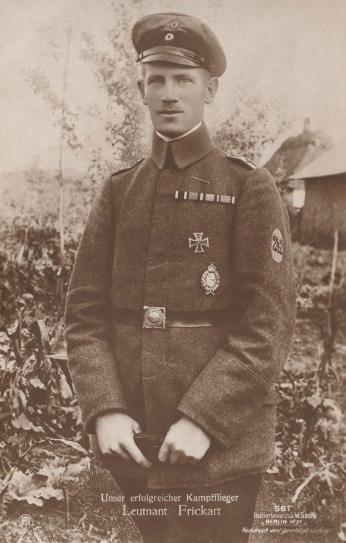(Postcard) Sanke #561 Unser erfolgreicher Kampfflieger Leutnant Frickart