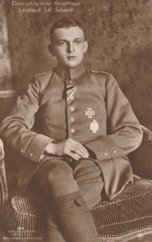 (Postcard) Sanke #575Unser erfolgreicher Kampfflieger Leutnant Jul. Schmidt