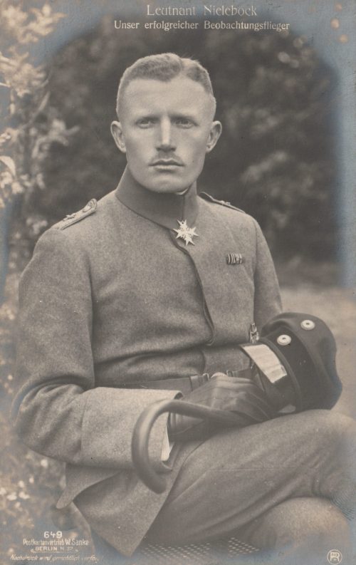 (Postcard) Sanke #649 Leutnant Nielebock Unser erfolfreicher Beobachtungsflieger