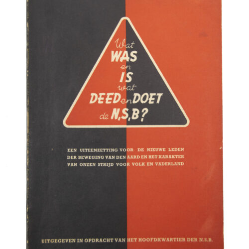 (Brochure) NSB Wat was en is wat deed en doet de N.S.B(Brochure) NSB Wat was en is wat deed en doet de N.S.B(Brochure) NSB Wat was en is wat deed en doet de N.S.B