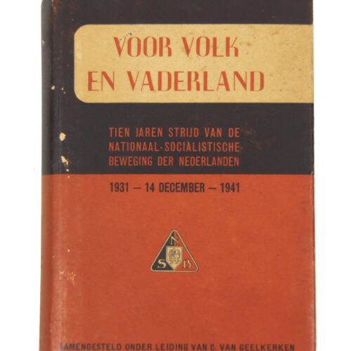 (Book) NSB - Voor Volk en Vaderland - with dustjacket (1943)