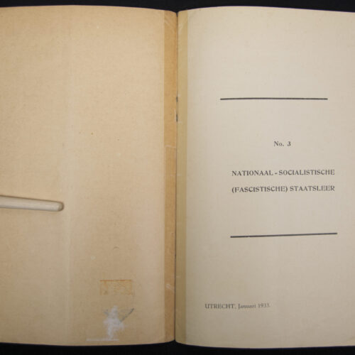 (Brochure) NSB nationaal-Socialistische (Fascistische) Staatsleer