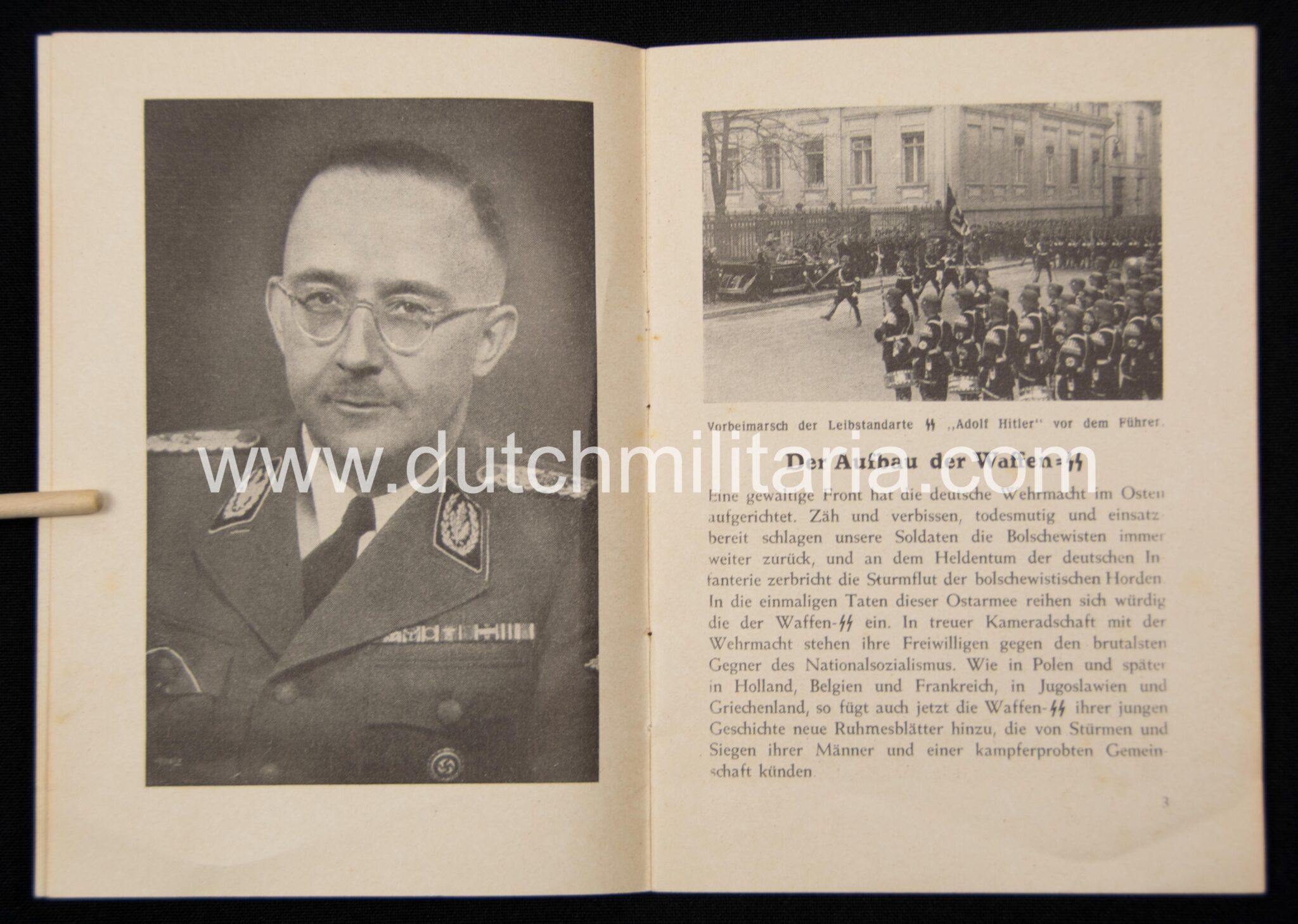 (Brochure SS) Die Waffen-SS ruft (1950) - extremely rare.j