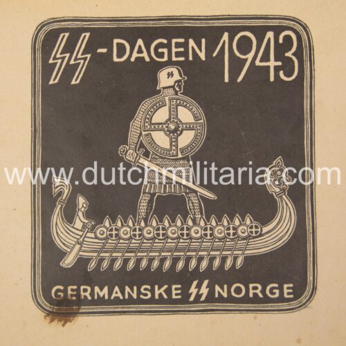 (Brochure SS) Germanske SS Norge - SS-Dagen 1943 - Extremely rare!!!