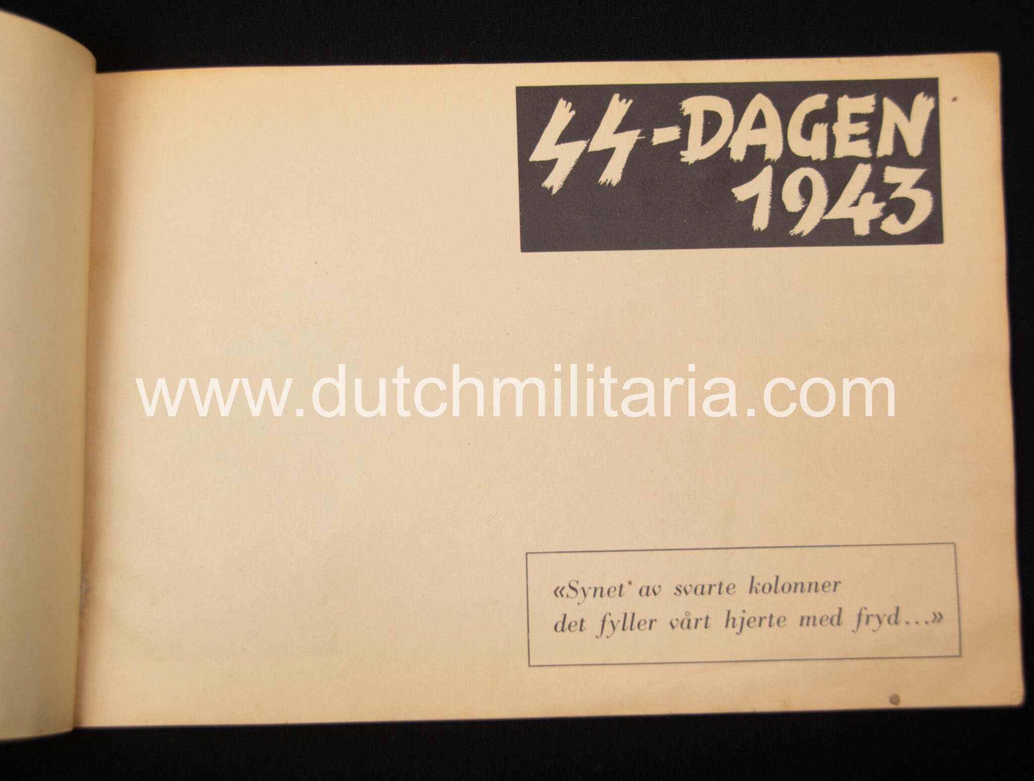 (Brochure / SS) Germanske SS Norge - SS-Dagen 1943 - Extremely rare!!! - Image 9