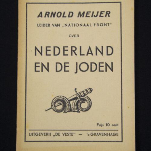 (Brochure) Zwart Front Nationaal front - Arnold Meijer - Nedrland en de Joden (1940)