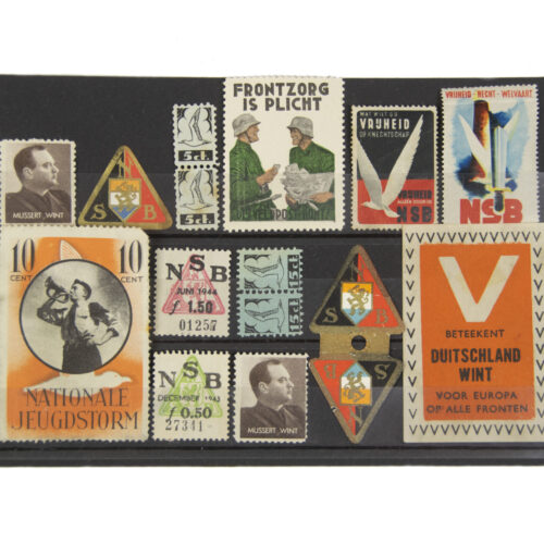 (NSB) Small lot of NSB and Jeugdstorm stamps and enveloppe seals