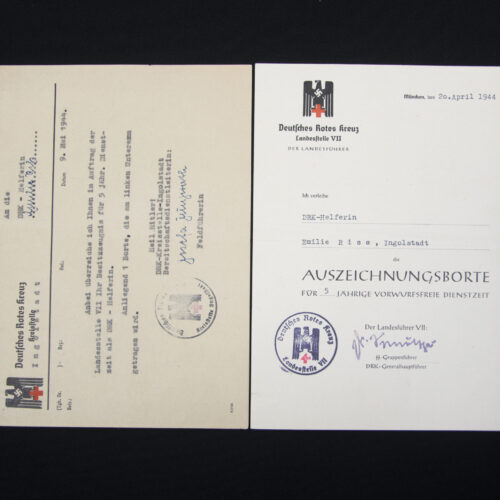 Deutsches Rotes Kreuz (DRK) Auszeichnungsborte für 5 Jahre Dienstzeit documents