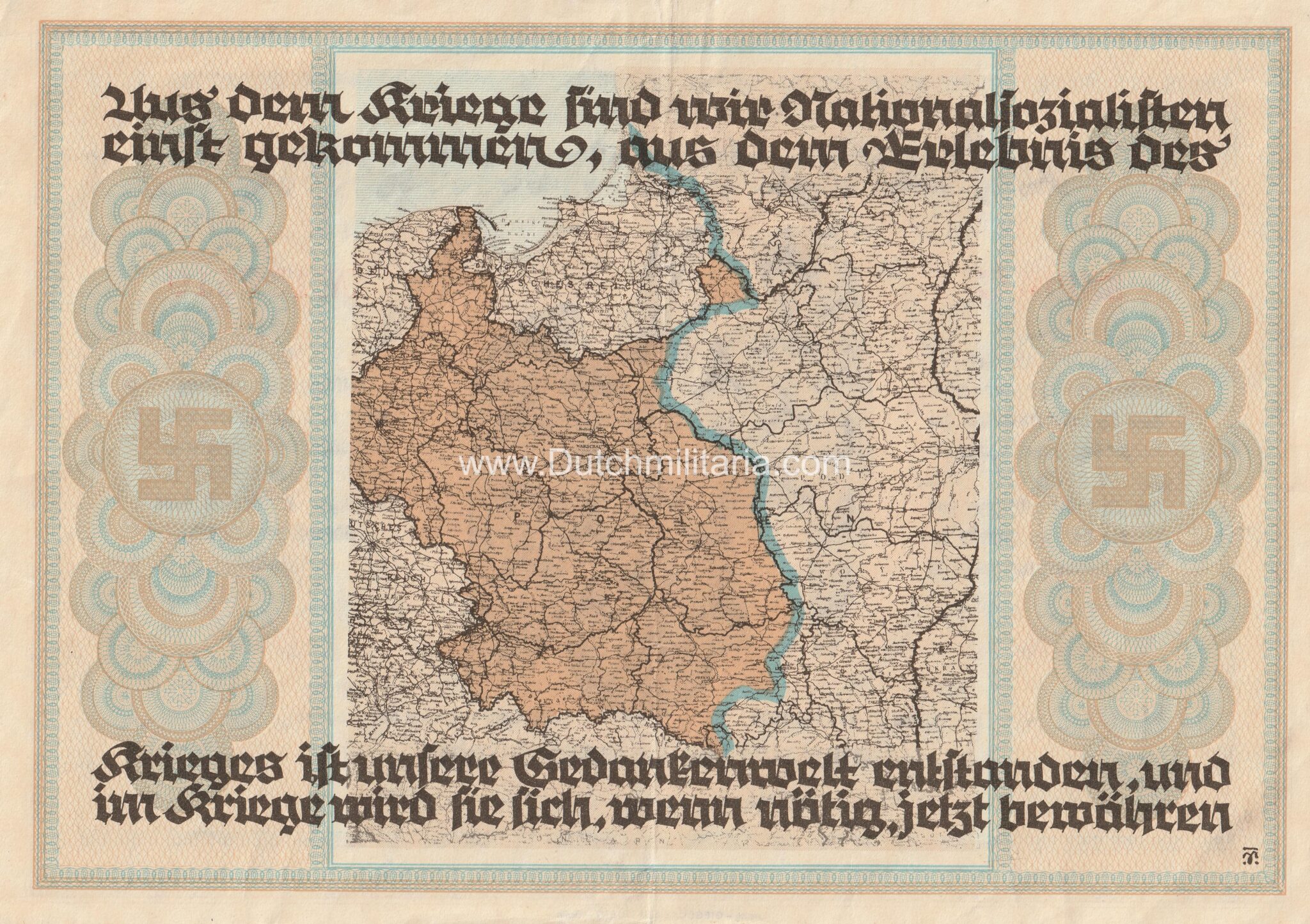 Leistungsbescheinigung Hauptamt für Volkswohlfahrt (1939) - rare