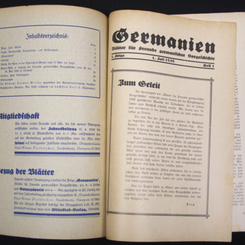 (Magazine) Germanien 1. Jahrgang - Folge 1 (1929) - RARE