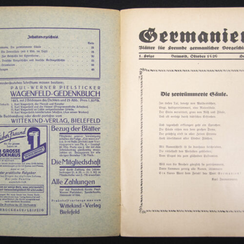 (Magazine) Germanien 1. Jahrgang - Folge 2 (1929)