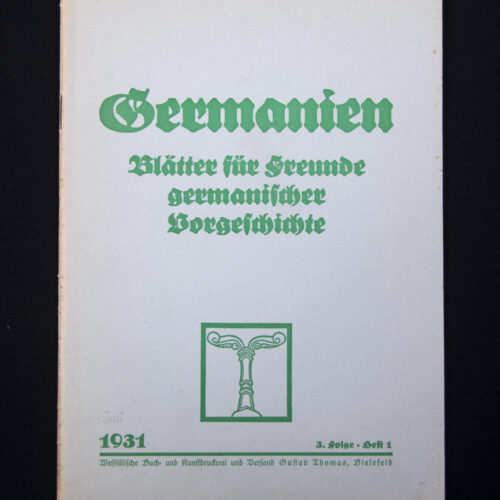 (Magazine) Germanien 3. Jahrgang - Folge 3. Heft 1 (1931)
