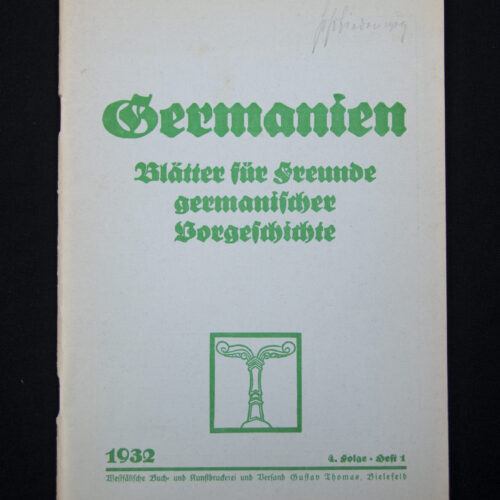 (Magazine) Germanien 4. Jahrgang - Folge 4. Heft 1 (1932)