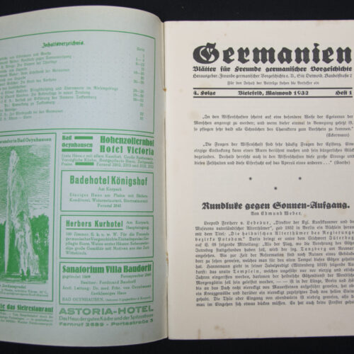 (Magazine) Germanien 4. Jahrgang - Folge 4. Heft 1 (1932)