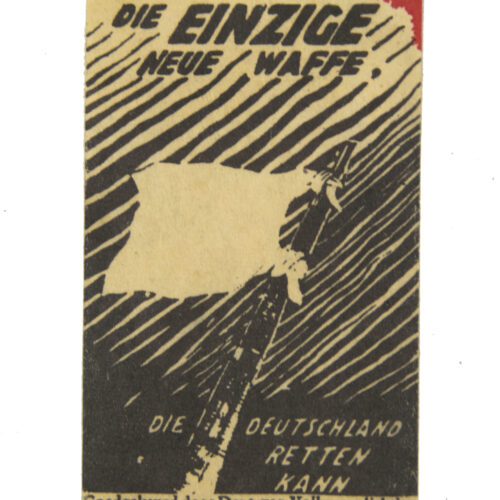 (Mini resistence flyer seal) Die einzige neue Waffe die Deutschland retten kann