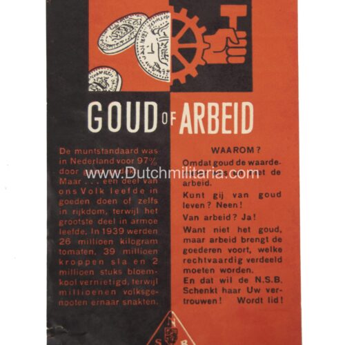 (NSB) Goud of Arbeid flyer