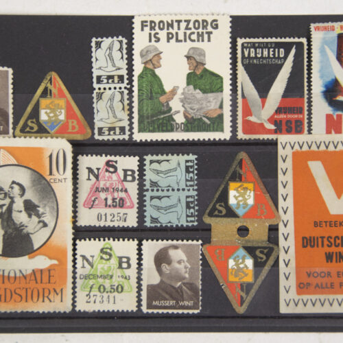 (NSB) Small lot of NSB and Jeugdstorm stamps and enveloppe seals