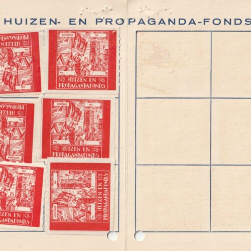 NSB Zegelkaart Huizen- en Propaganda-Fonds (Kring Rotterdam-Zuid)