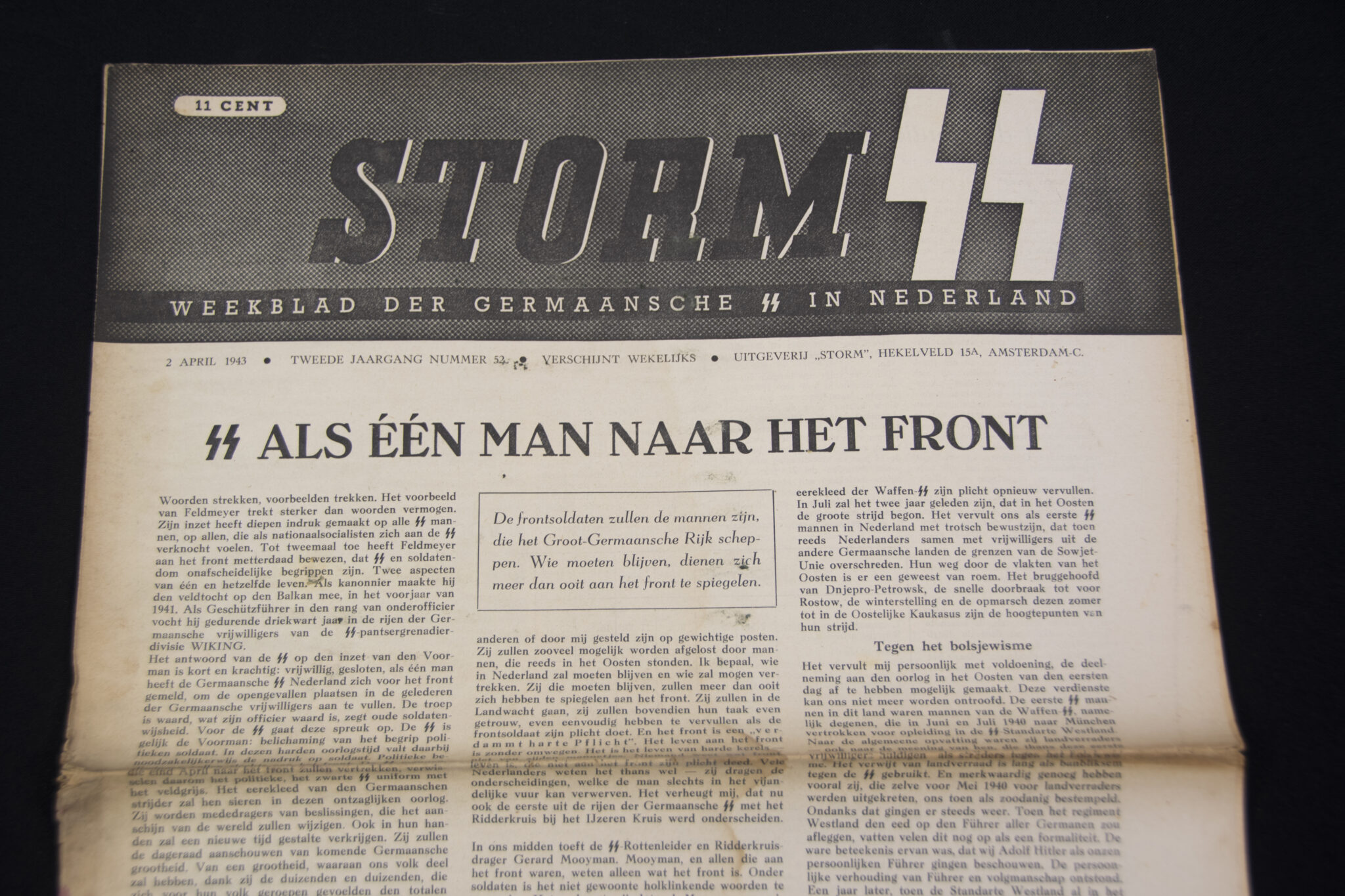 (Newspaper) Storm SS – Tweede Jrg. Nr. 53 – 2 April 1943
