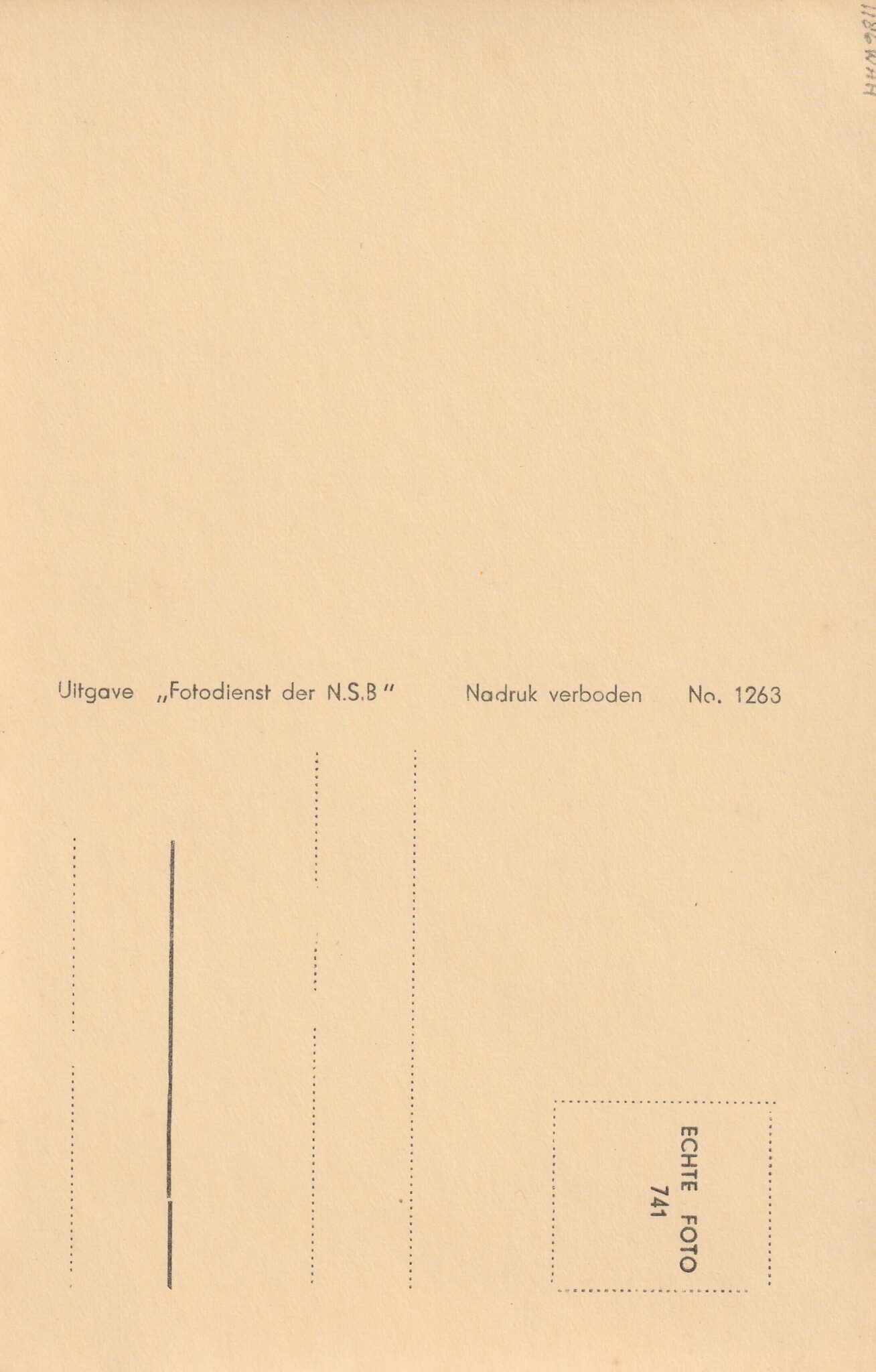 (Postcard) Anton Mussert - Leader of the NSB