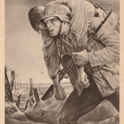 (Postcard) Nicht Du bist der Massstab Sondern die Front! (1943)