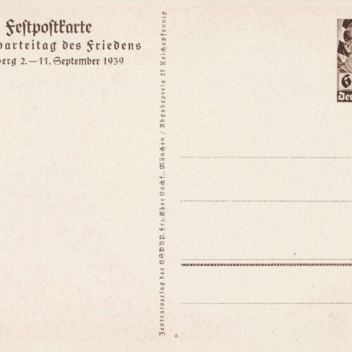 (Postcard) Reichsparteitag Nürnberg (1939)