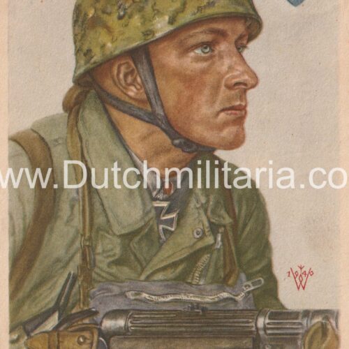 (Postcard) W. Willrich - Feldwebel Arpke (postally sent)