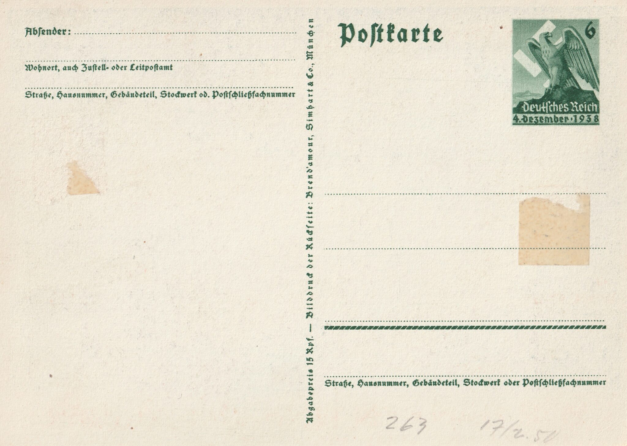 (Postcard) Wir Danken dem Führer
