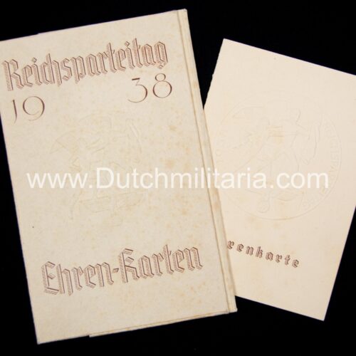 Reichsparteitag 1938 Ehren-Karte + Map - extremely rare
