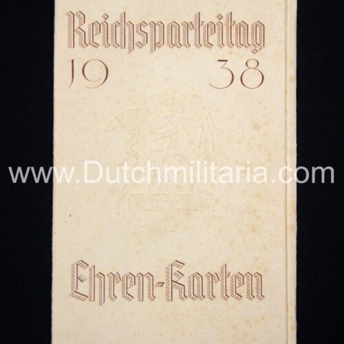 Reichsparteitag 1938 Ehren-Karte + Map - extremely rare