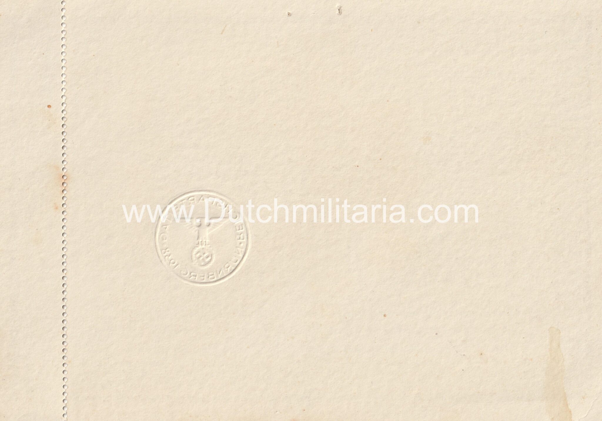 Reichsparteitag 1938 Parteicongress Einlasskarte + control strip - rare