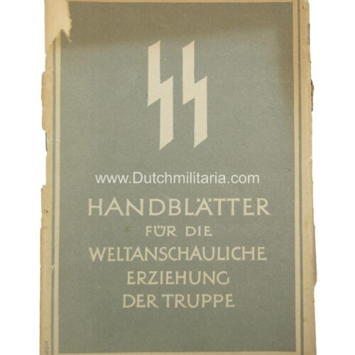 SS-Handblätter für den weltanschauliche Erziehung der Truppe - EXREMELY RARE