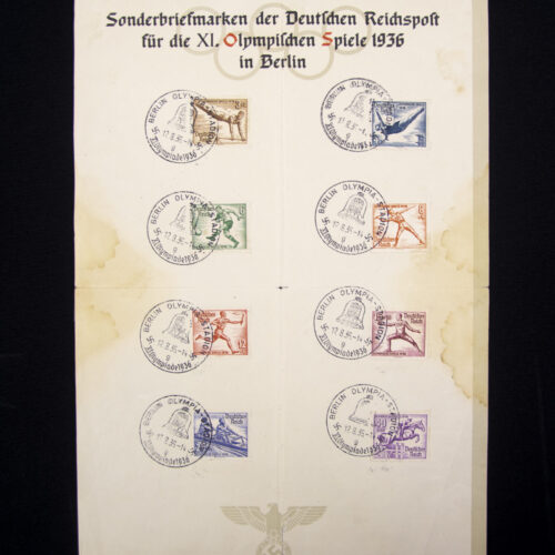 (Stamps) Sondermarken der Deutschen reichspost für die XI Olympischen Spiele 1936 in Berlin