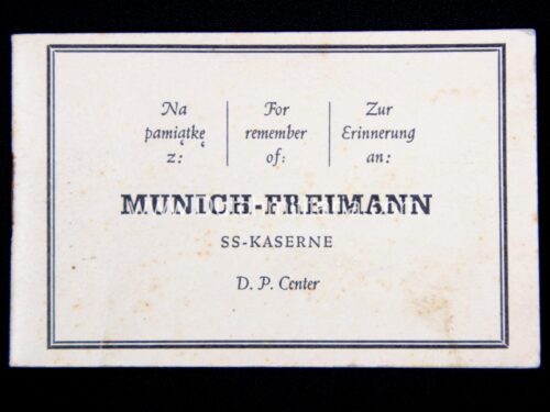Booklet-SS-Kaserne-Munich-Freiman-RARE