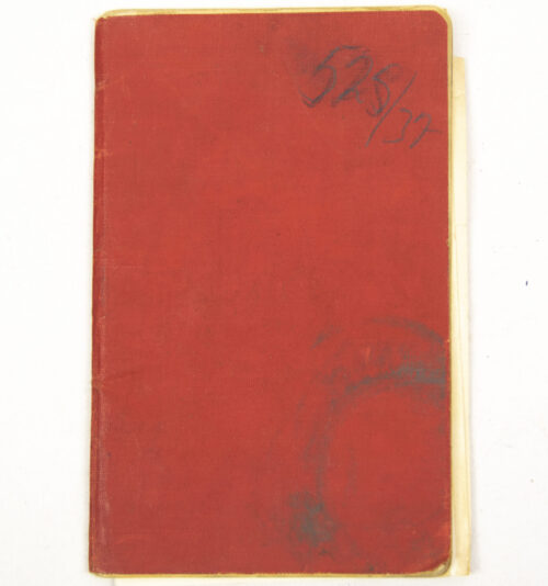 Danish Soldbuch and hunting cards from 1937 including dogtag