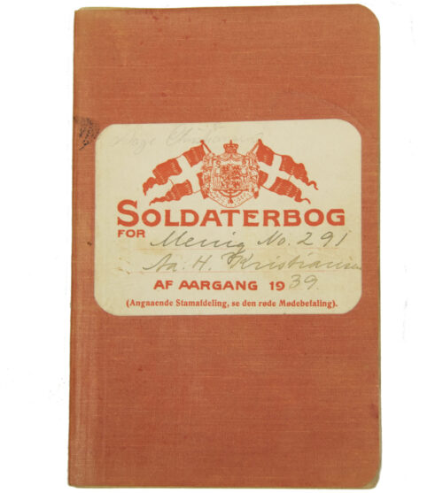 Danish Soldbuch from 1939
