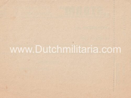 (DutchGermanic SS) SS-Storm Kwitantie SS-Storm Receipt - RARE
