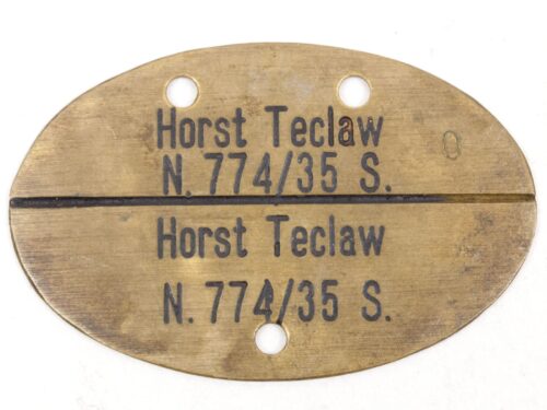 Kriegsmarine (KM) Erkennungsmarke